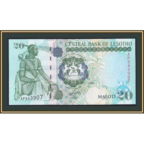 Лесото 20 малоти 2009 P-16 (16g) UNC