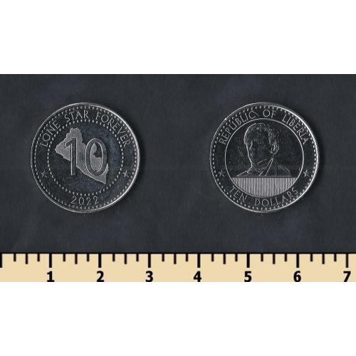 Либерия 10 долларов 2022