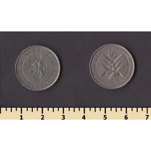 Литва 1 лит 1999