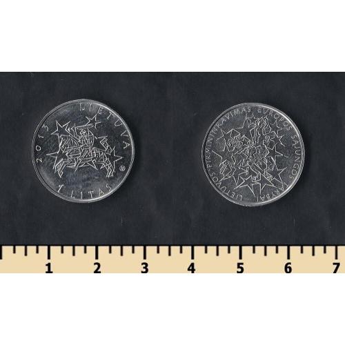 Литва 1 лит 2013