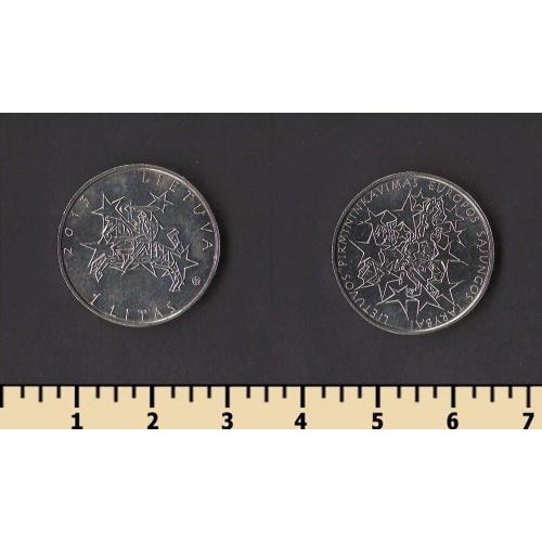 Литва 1 лит 2013