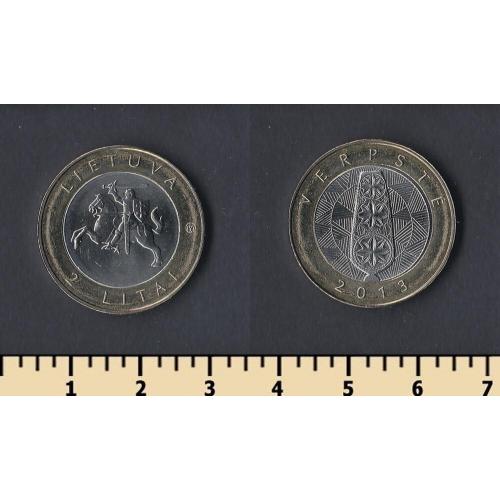 Литва 2 лита 2013