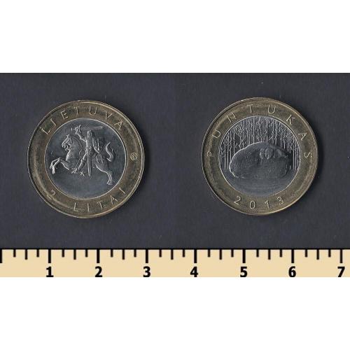 Литва 2 лита 2013