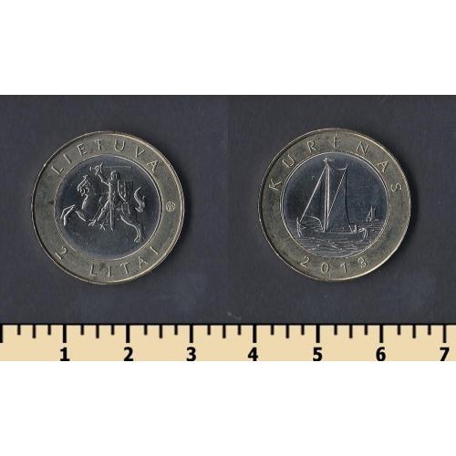 Литва 2 лита 2013