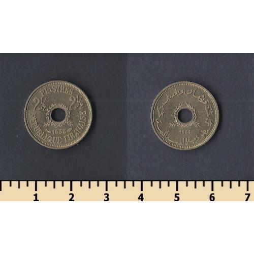 Ливан 2 1/2 пиастра 1955