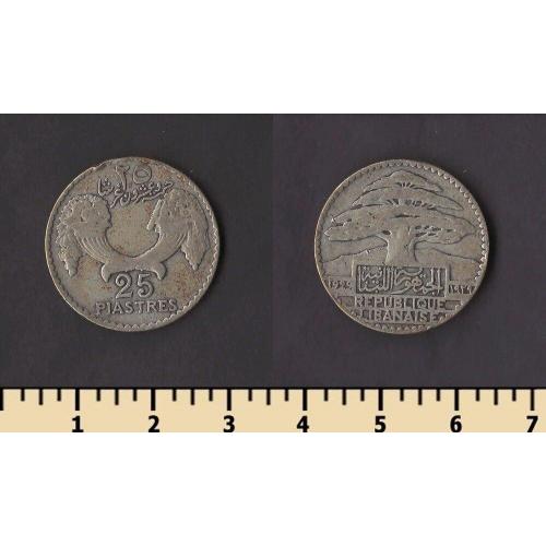 Ливан 25 пиастров 1929