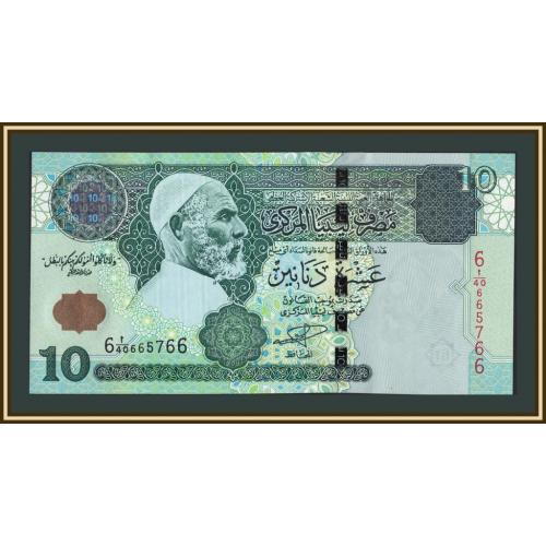 Ливия 10 динаров 2004 P-70 (70a) UNC