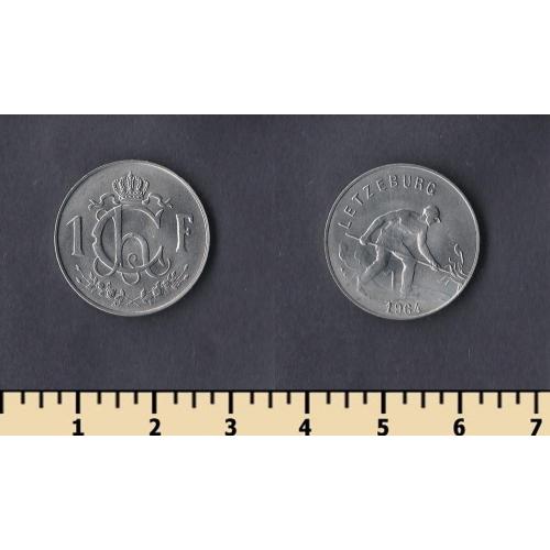Люксембург 1 франк 1964