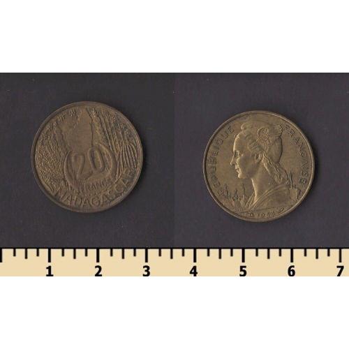 Мадагаскар 20 франков 1953