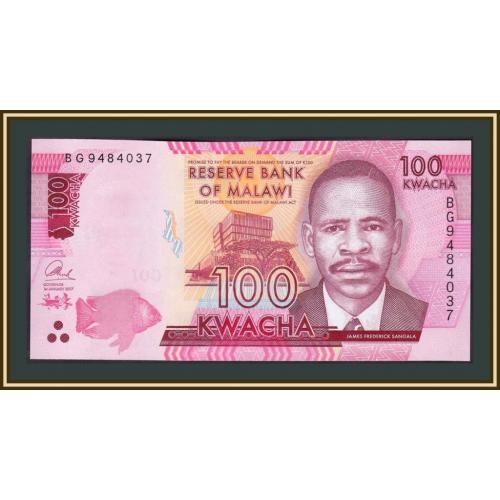 Малави 100 квача 2017 P-65 (65c) UNC
