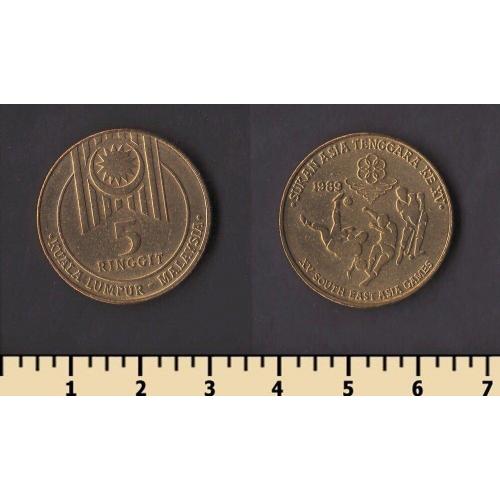 Малайзия 5 ринггит 1989