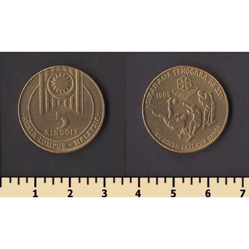 Малайзия 5 ринггит 1989