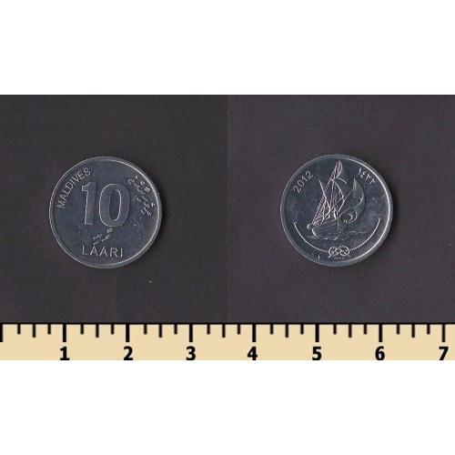 Мальдивы 10 лари 2012