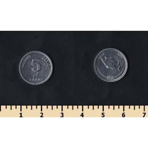 Мальдивы 5 лари 2012