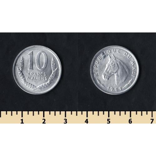 Мали 10 франков 1961