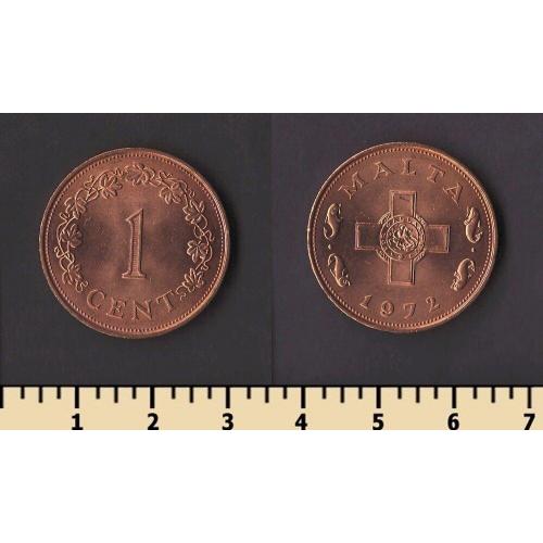 Мальта 1 цент 1972