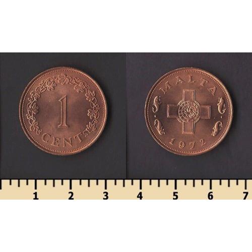 Мальта 1 цент 1972