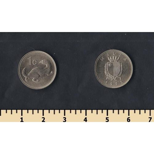 Мальта 1 цент 1991