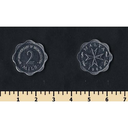 Мальта 2 милса 1982