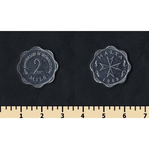 Мальта 2 милса 1982