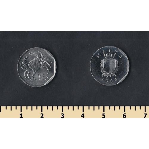 Мальта 5 центов 2006