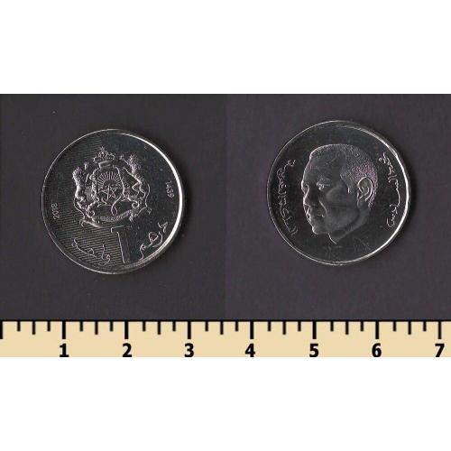 Марокко 1 дирхам 2018