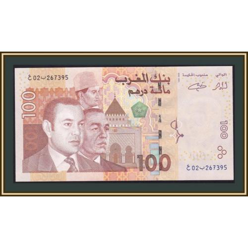 Марокко 100 дирхамов 2002 P-70 UNC