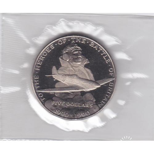 Маршалловы острова 5 долларов 1990