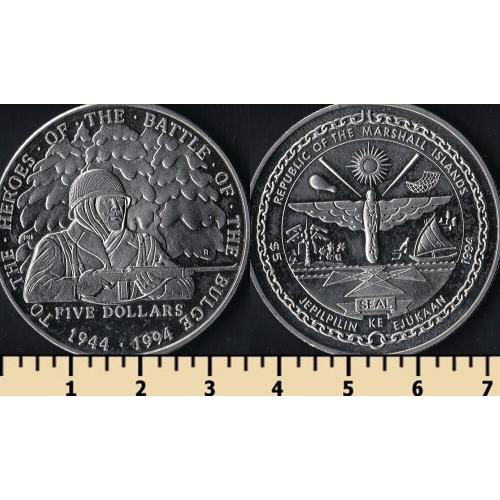 Маршалловы острова 5 долларов 1994