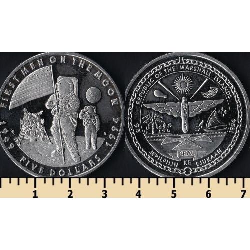 Маршалловы острова 5 долларов 1994