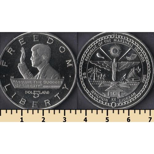 Маршалловы острова 5 долларов 1995