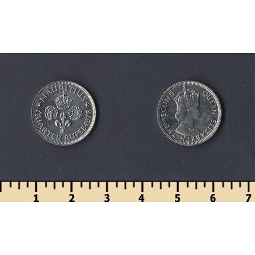 Маврикий 1/4 рупии 1978