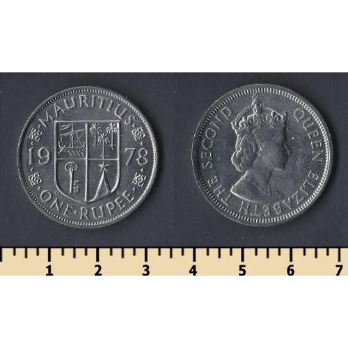 Маврикий 1 рупия 1978