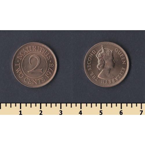 Маврикий 2 цента 1978