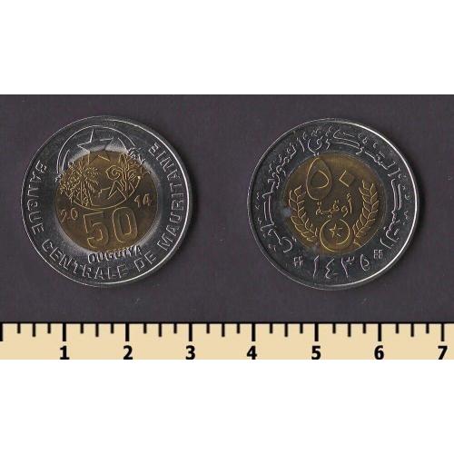Мавритания 50 угий 2014