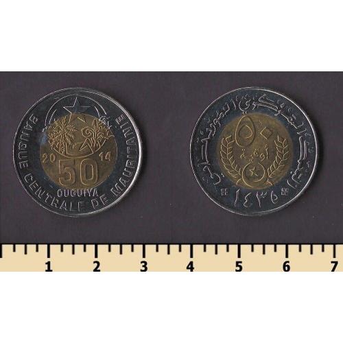 Мавритания 50 угий 2014