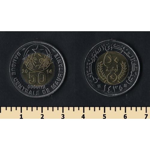 Мавритания 50 угий 2014