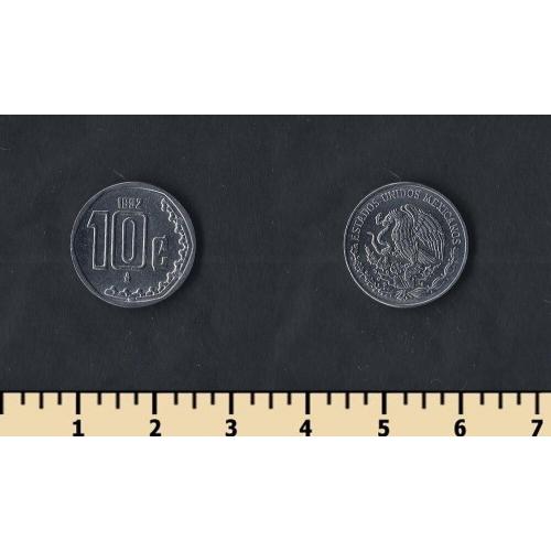 Мексика 10 сентаво 1992-2009