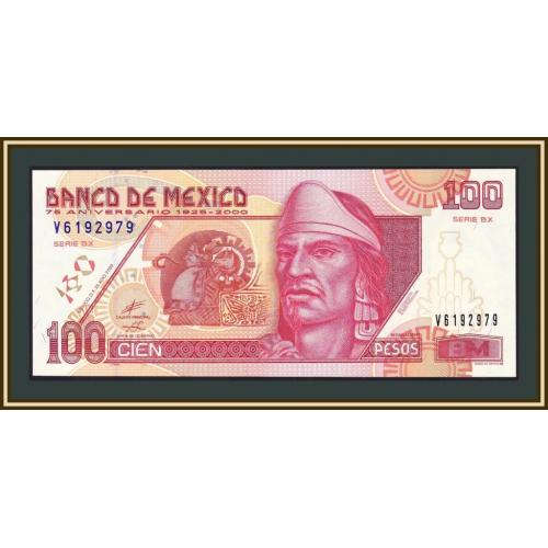 Мексика 100 песо 2000 P-113 (113a.2) UNC
