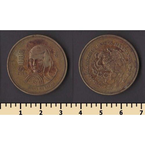 Мексика 1000 песо 1989