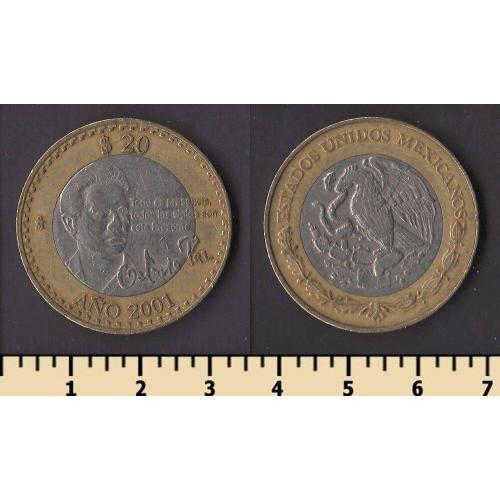 Мексика 20 песо 2000