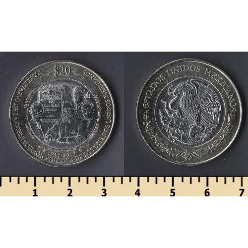 Мексика 20 песо 2017