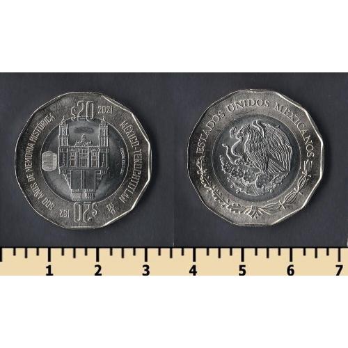 Мексика 20 песо 2021