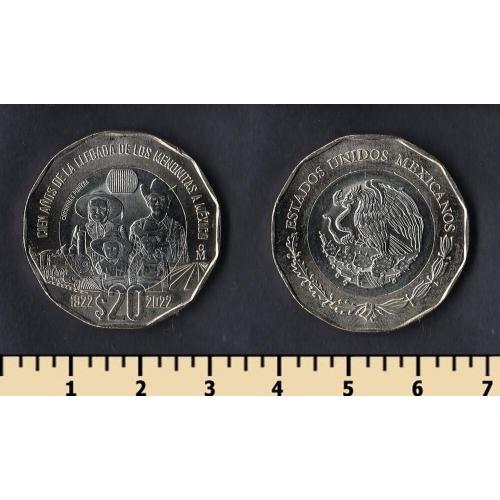 Мексика 20 песо 2022