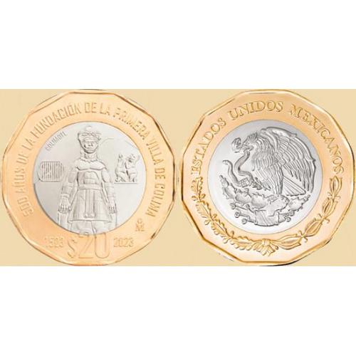 Мексика 20 песо 2023