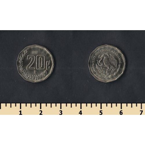 Мексика 20 сентаво 1999