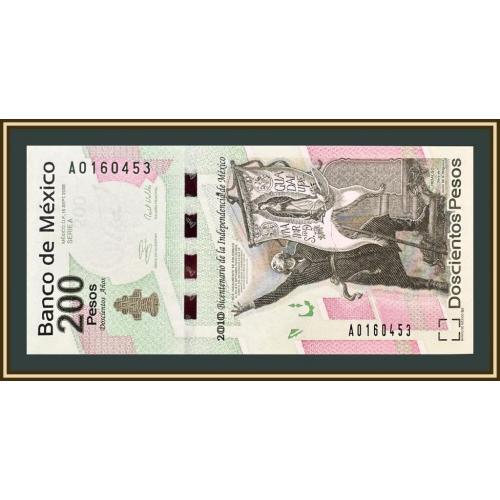 Мексика 200 песо 2008 (2010) P-129 (129a) a-UNC