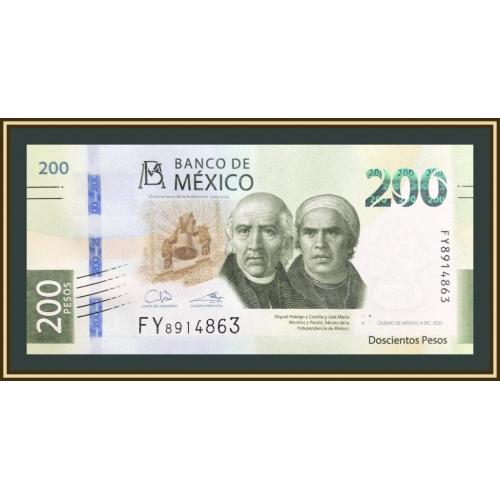 Мексика 200 песо 2023 (2024) P-138 (138a.1) UNC Новинка!