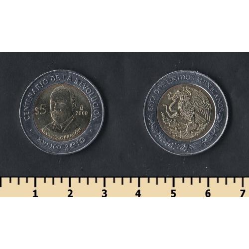 Мексика 5 песо 2008