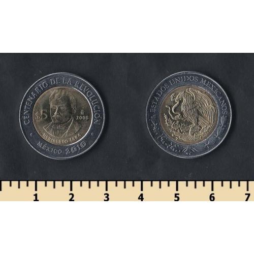 Мексика 5 песо 2008